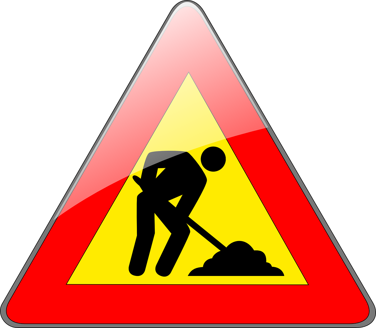 Panneau de signalisation pour travaux